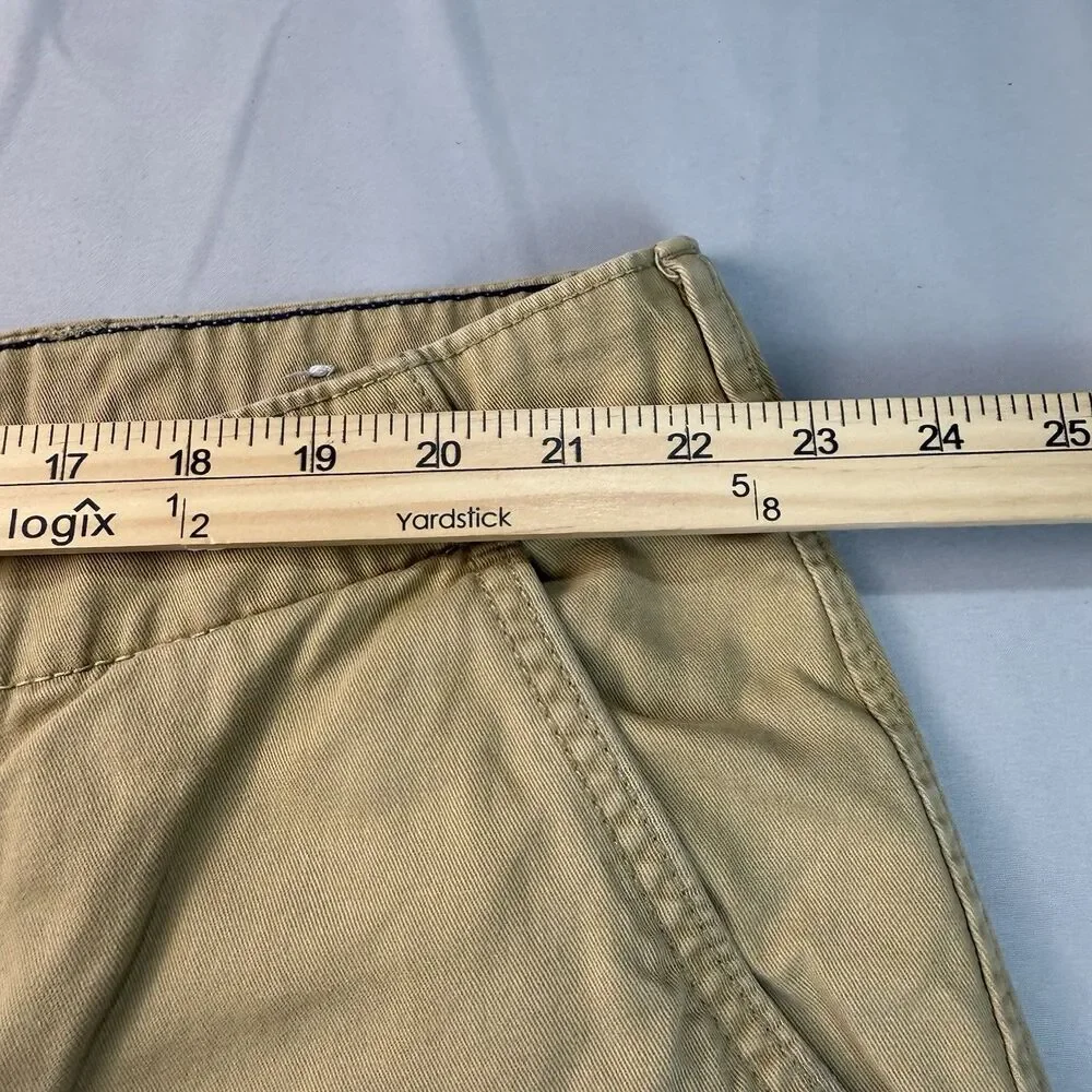American Eagle Mens Longboard Flat Front Khaki Shorts Size 44 READ